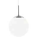 Luminaire à suspension CAFE 30 en forme de boule E27 IP20, acier brossé gradable