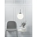 Nordlux Luminaire à suspension CAFE 30 en forme de boule E27 IP20, acier brossé gradable