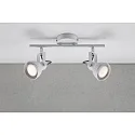 Nordlux Rampe de projecteurs ASLAK à 2 flammes, réglable GU10 IP20, blanc trafic gradable