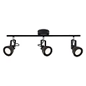 Luminaire de plafond ASLAK à 2 flammes, réglable GU10 IP20, mat, noir profond gradable