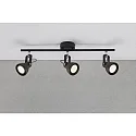 Nordlux Luminaire de plafond ASLAK à 2 flammes, réglable GU10 IP20, mat, noir profond gradable