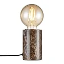 Lampe de table SIV E27 IP20, marron 