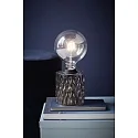 Lampe de table HOLLYWOOD cylindrique, avec interrupteur E27 IP20, gris 