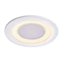 Nordlux Plafonnier encastré CLYDE 8 3 fois, plat, forme de l'anneau IP20, blanche gradable