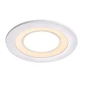 Nordlux Plafonnier encastré CLYDE 8 3 fois, plat, forme de l'anneau IP20, blanche gradable