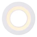 Nordlux Plafonnier encastré CLYDE 8 3 fois, plat, forme de l'anneau IP20, blanche gradable
