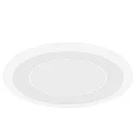 Plafonnier encastré CLYDE 15 3 fois, plat, forme de l'anneau IP20, blanche gradable