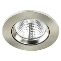 Nordlux Plafonnier encastré FREMONT rond, pivotant IP23, argent