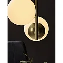 Nordlux Luminaire à suspension LILLY E14 IP20, laiton, blanc opale, noir  