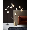 Nordlux Floor lamp LILLY, E14, IP20, glass opal white, black