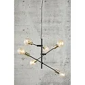 Nordlux Luminaire à suspension JOSEFINE E27 IP20, laiton, noir , noir mat 