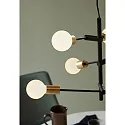 Nordlux Luminaire à suspension JOSEFINE E27 IP20, laiton, noir , noir mat 