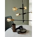 Nordlux Luminaire à suspension JOSEFINE E27 IP20, laiton, noir , noir mat 