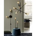 Nordlux Luminaire à suspension JOSEFINE E27 IP20, laiton, noir , noir mat 
