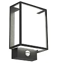Nordlux LED Outdoor Wall luminaire NESTOR with sensor, 8W, 120°, 2700K, 450lm, IP44, black