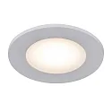 Plafonnier encastré LEONIS rond, lot de 3 IP65, blanche 