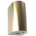 Outdoor Wall luminaire CANTO MAXI 2, IP44, 2x GU10 max. 28W, brass