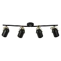 Ceiling spot LOTUS, 4 flame, E14, IP20, black/gold