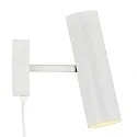 Nordlux design for the people by Nordlux Wall spotlight MIB 6, GU10 max. 8W, IP20, swiveling 90°, white