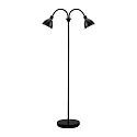Lampadaire RAY à 2 flammes E14 IP20, noir  