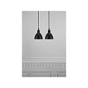 Nordlux Luminaire à suspension RAY à 2 flammes E14 IP20, noir  