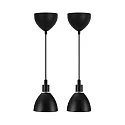 Nordlux Luminaire à suspension RAY à 2 flammes E14 IP20, noir  