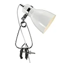 Lampe à pince CYCLONE E14 IP20, blanche