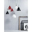 Luminaire à suspension READ E27 IP20 blanc opale
