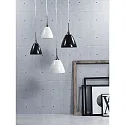 Luminaire à suspension READ E27 IP20 blanc opale