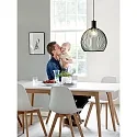 design for the people by Nordlux Luminaire à suspension AVER 50 E27 IP20, noir  