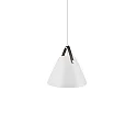 design for the people by Nordlux Pendant luminaire STRAP 27, 27cm, E27, IP20, metal, white