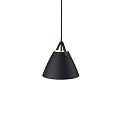 design for the people by Nordlux Luminaire à suspension STRAP 27 E27 IP20, noir  