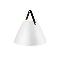 design for the people by Nordlux Pendant luminaire STRAP 48, 48cm, E27, IP20, metal, white