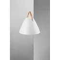 design for the people by Nordlux Pendant luminaire STRAP 48, 48cm, E27, IP20, metal, white
