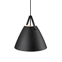 design for the people by Nordlux Luminaire à suspension STRAP 48 E27 IP20, noir  