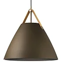 design for the people by Nordlux Pendant luminaire STRAP 48, 48cm, E27, IP20, metal, beige
