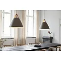 design for the people by Nordlux Pendant luminaire STRAP 48, 48cm, E27, IP20, metal, beige