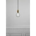 Nordlux Luminaire à suspension AVRA E27 IP20, laiton antique, noir  