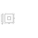 Ledvance Luminaire de plafond SMART+ ORBIS STELLA 485X485MM RGB + TW angulaire, Tunable White, RGB, contrôlable via WLAN / WIFI IP20