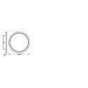 Ledvance wall and ceiling luminaire SMART+ WIFI ORBIS DISC 400MM TW tunable white, controllable via WLAN / WIFI IP44, dimmable