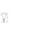 Ledvance LED reflector lamp SMARTWFR5040 3W 230V TW E14 4X1 LEDV tunable white, controllable via WLAN / WIFI