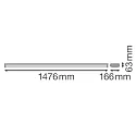 Ledvance Luminaire de surface LN SF IP44 DALI 1500 P 45W 840 WT contrôlable par DALI IP44, blanche