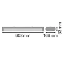 Ledvance Luminaire de surface LN SF IP44 DALI 600 P 18W 830 WT contrôlable par DALI IP44, blanche