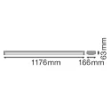 Ledvance surface luminaire LN SF IP44 DALI 1200 P 32W 830 WT DALI controllable IP44, white