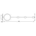 Ledvance DECOR PERCHERO CHROME850 830IP44CHR