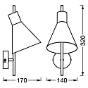 Ledvance DECOR TOKIO WALL 830 BK