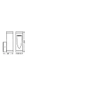 Ledvance SMART OUTD WIFI TRUNK SQ WALL RGBW RGBW, contrôlable via WLAN / WIFI, gradable