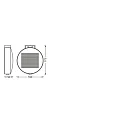 Ledvance Lampe murale solaire ENDURA STYLE SOLAR TOSSA WALLSEN830 avec capteur