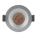 Ledvance downlight SP FIX P 8W 930 PS DIM IP44 SI rigid, with switch, multipower, set back IP44/IP20, silver
