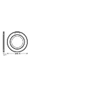 Ledvance Ouverture SP CBO RING ADJ ROUND BN rond, réglable